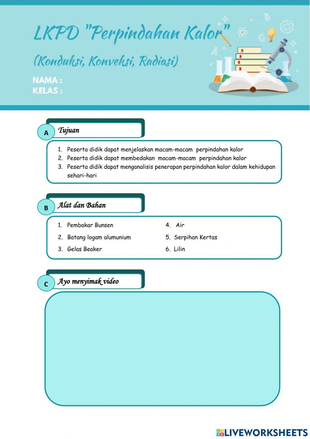 Lkpd perpindahan kalor