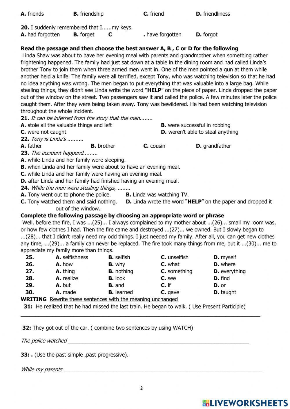 Giữa học kì lop 11