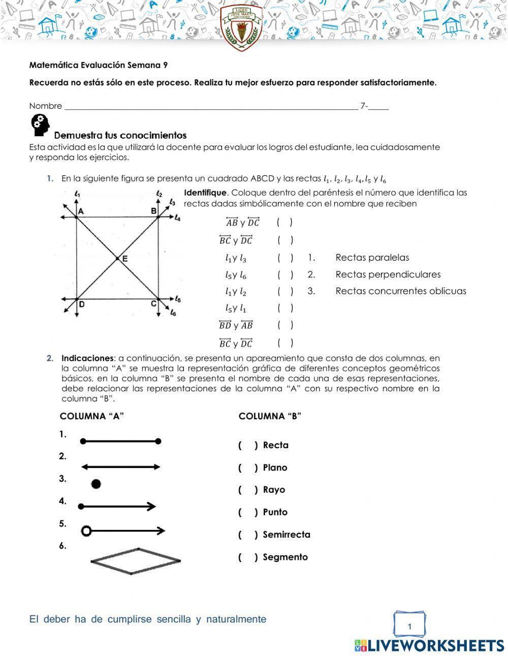 Conceptos básicos Geometría