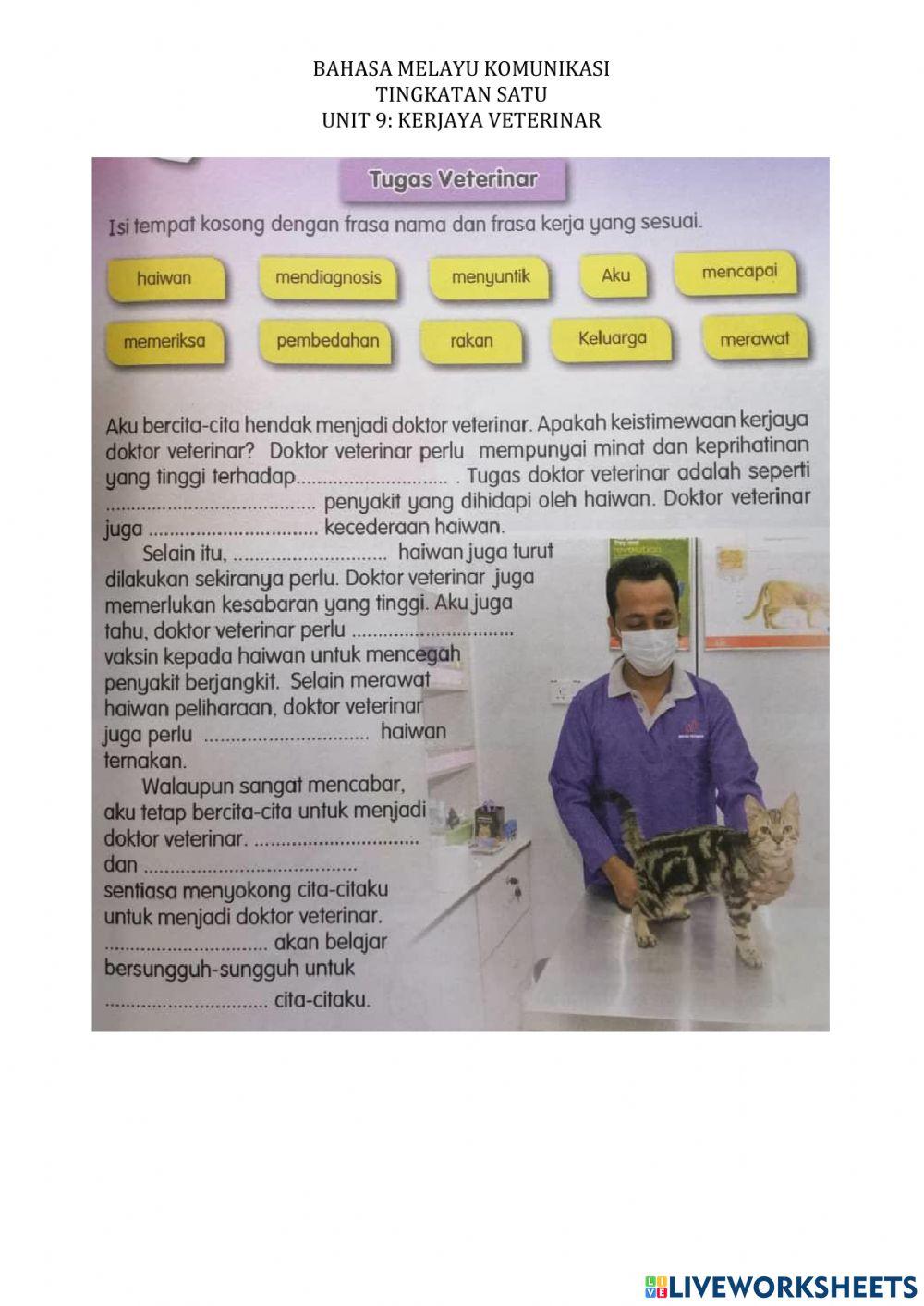 Unit 9:kerjaya veterinar