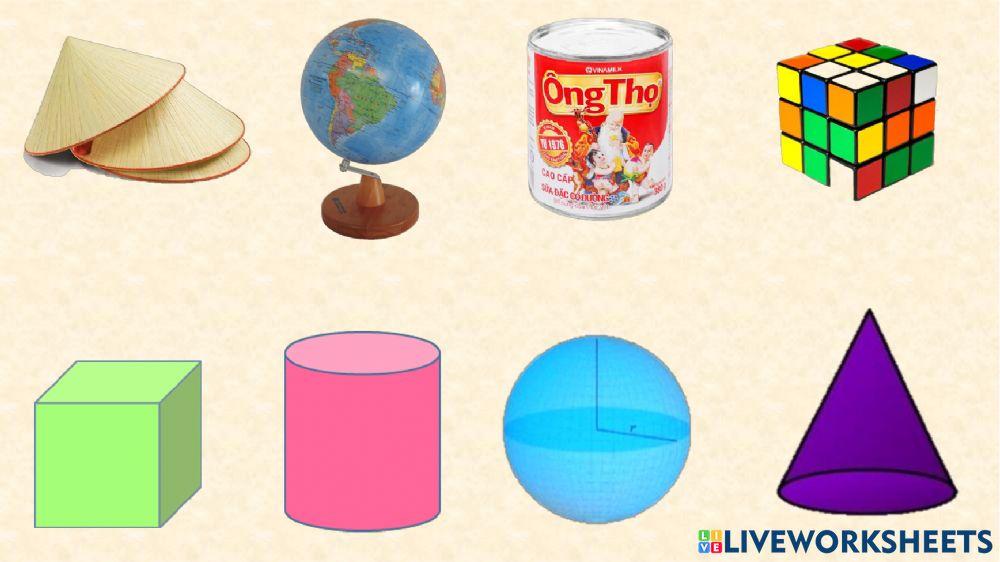 Bé hãy nối hình tương ứng với đồ vật