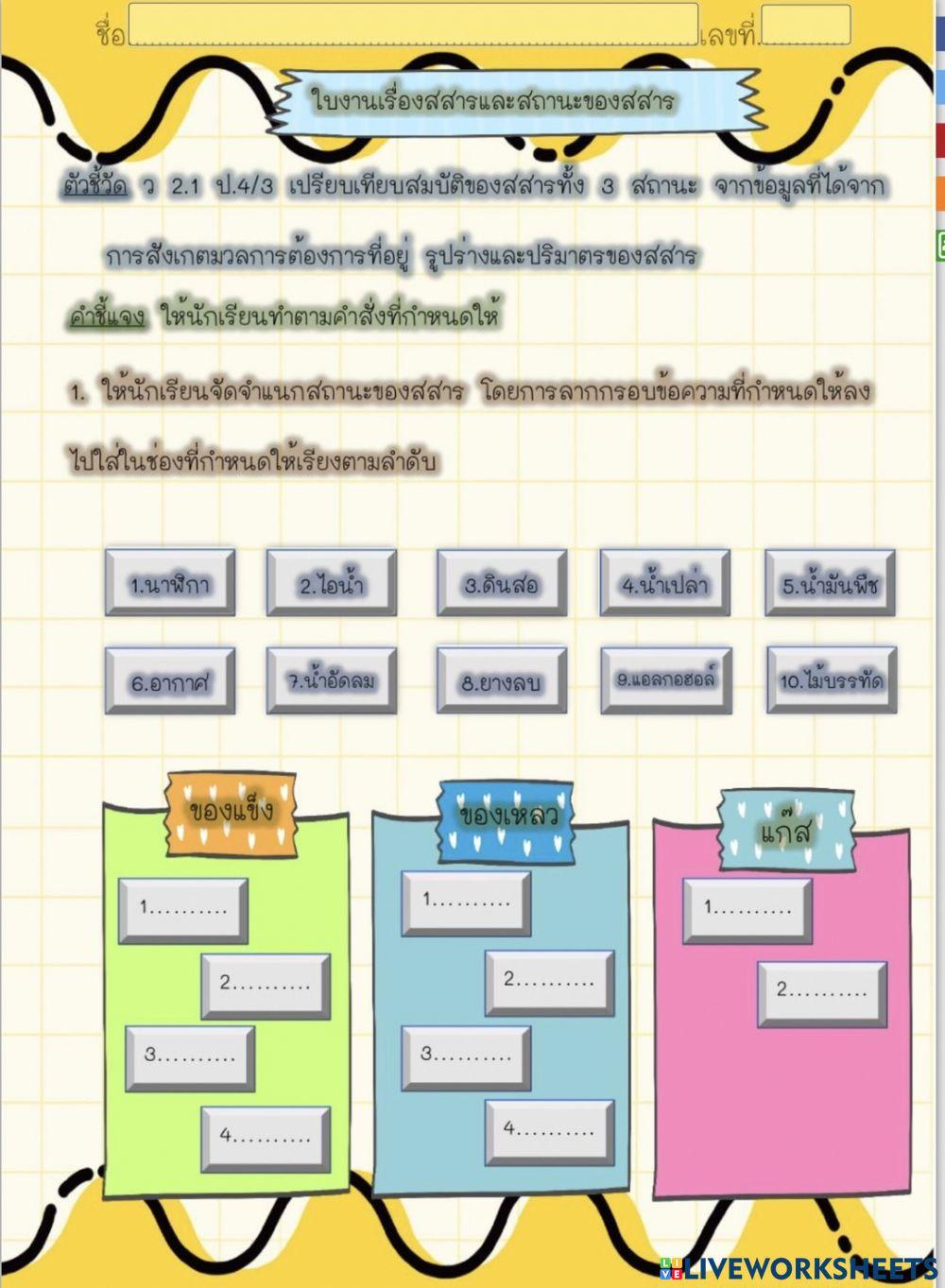 สสารรอบตัวเรา