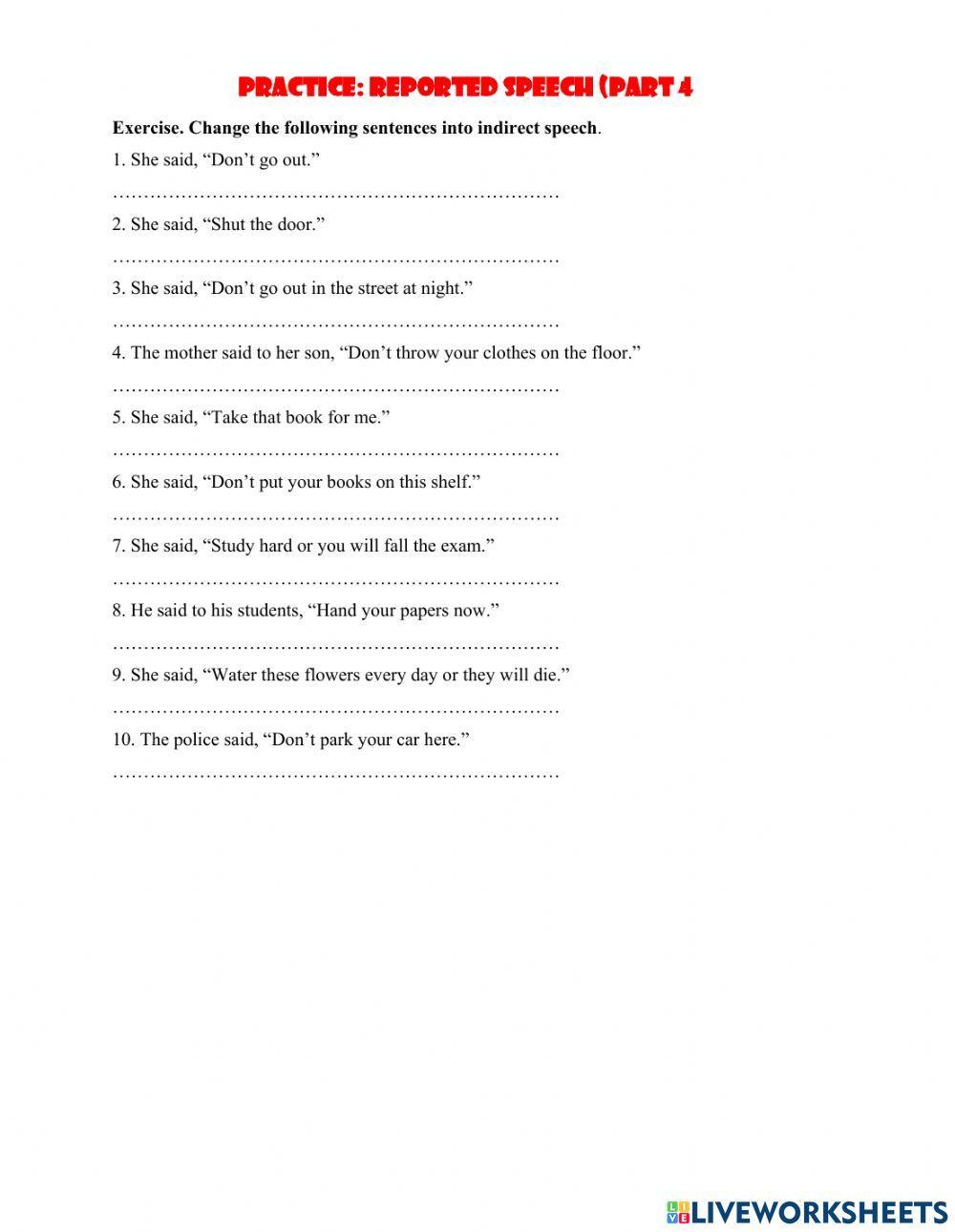 Reported-imperatives