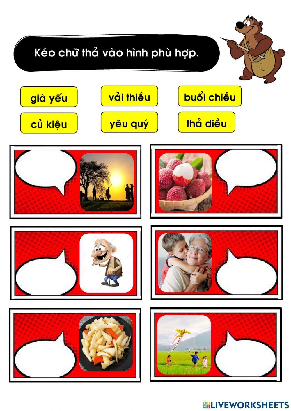 Học vần iêu - yêu