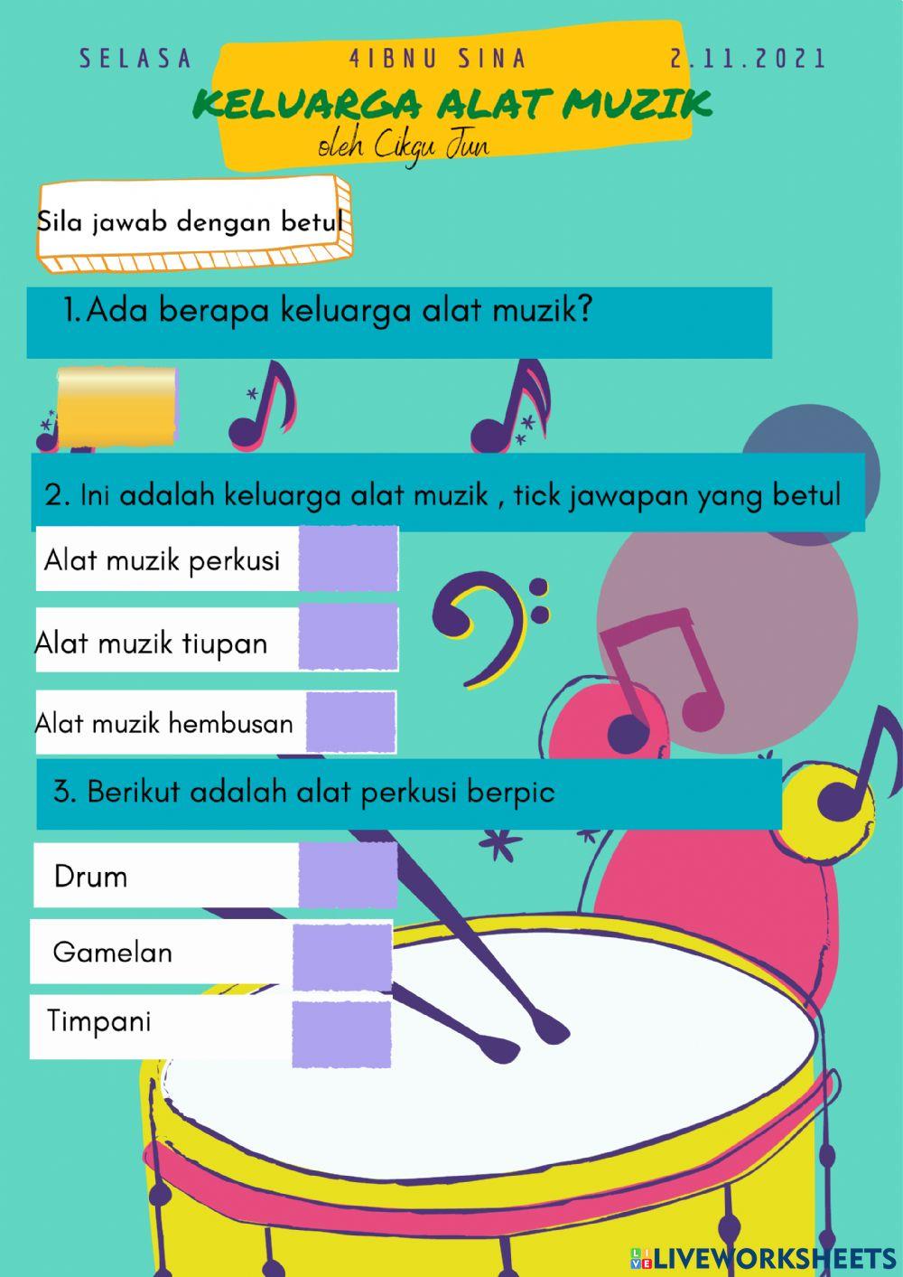 Keluarga alat muzik tahun 4IS