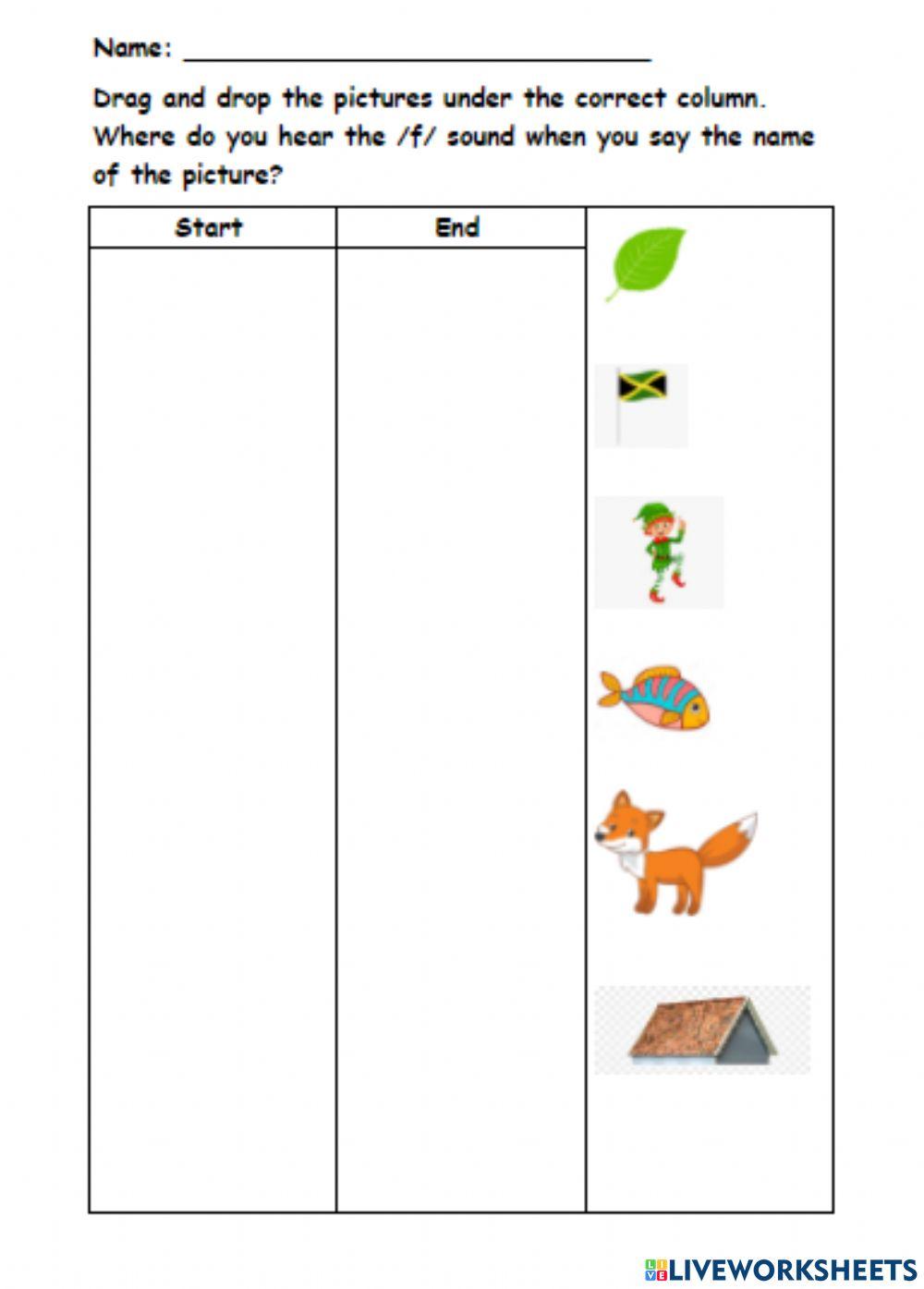 Jolly Phonics Letter F