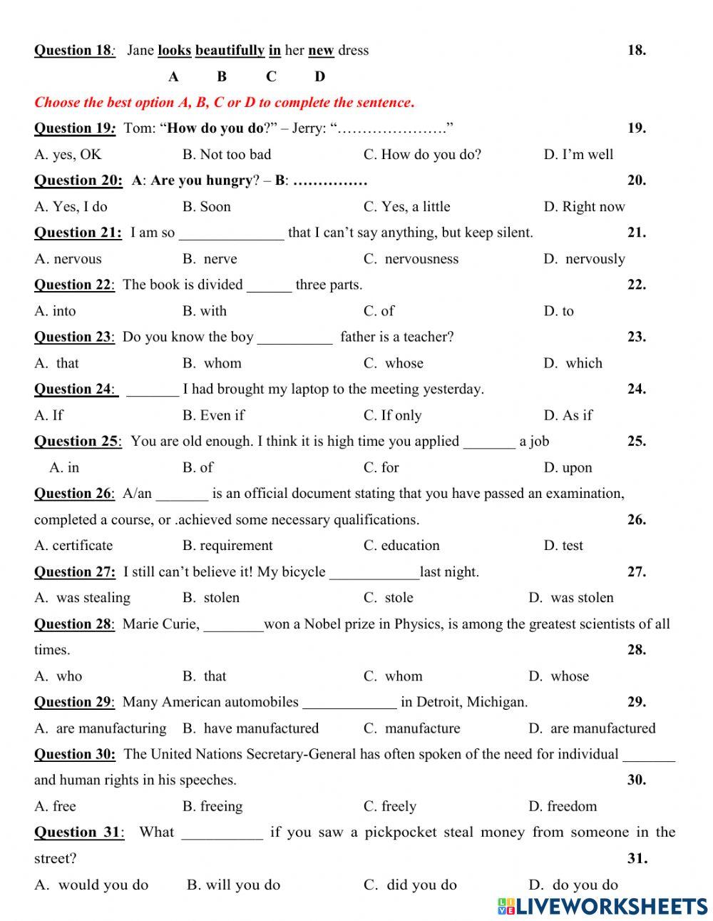 G12 Review Mid-1st term 3