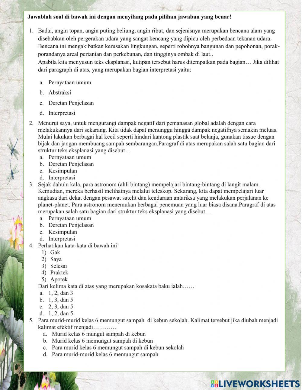 LKPD Tema 4 Subtema 3 Pembelajaran 3