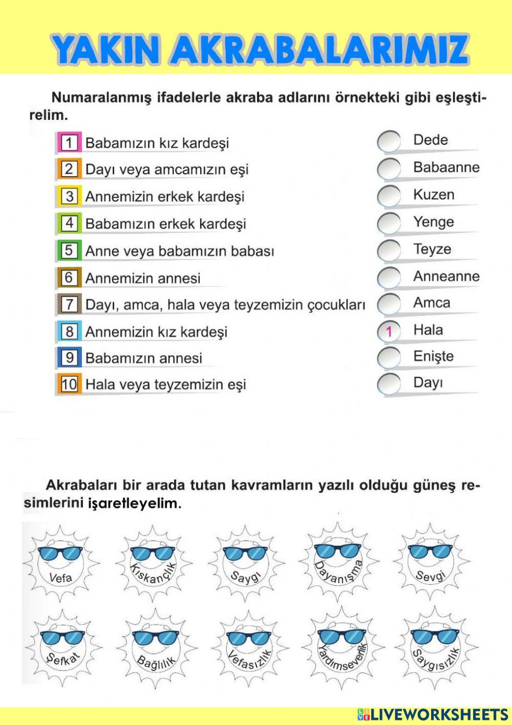 Yakın Akrabalarımız