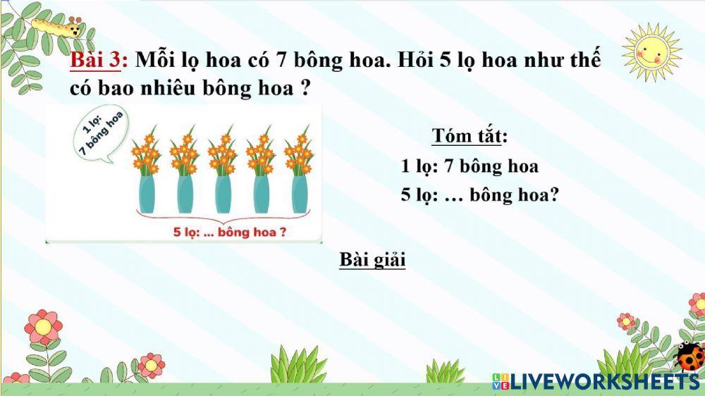 Luyện tập bảng nhân 7