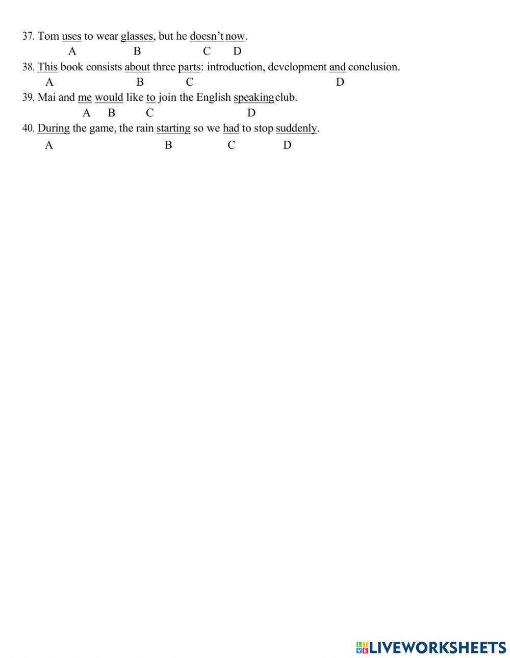 The 1st test-Test 4-Grade 9