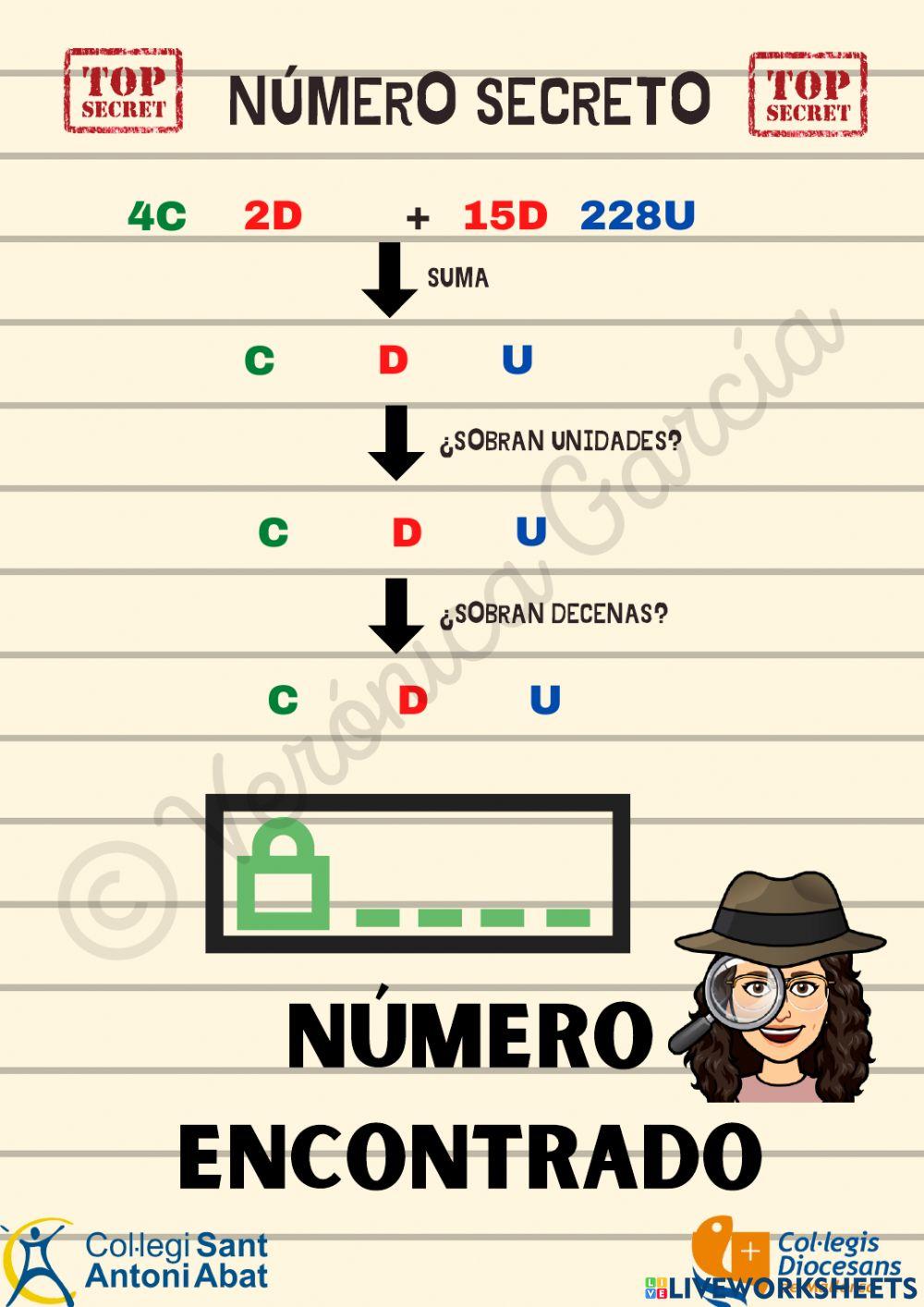 NÚMERO SECRETO - Sumas con descomposiciones