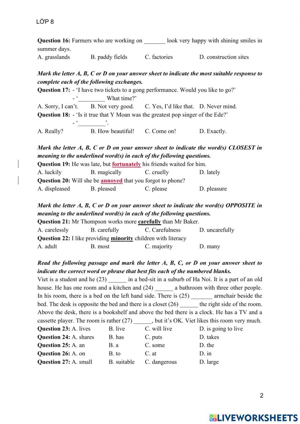 L8 - giữa kì 1 - đề 1