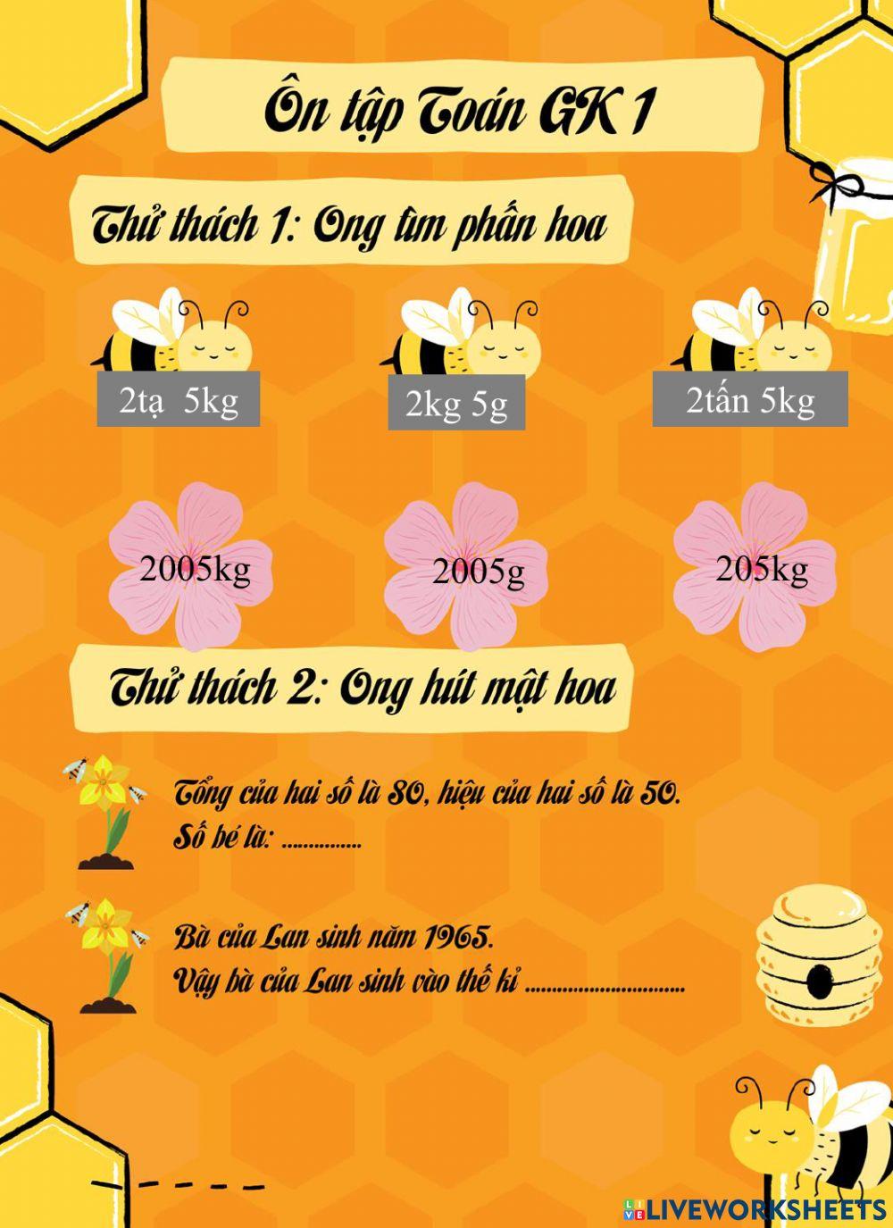 Ôn tập Toán giữa kì 1