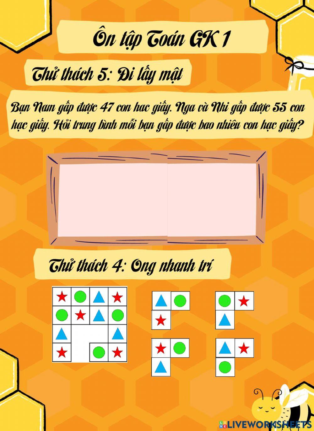 Ôn tập Toán giữa kì 1