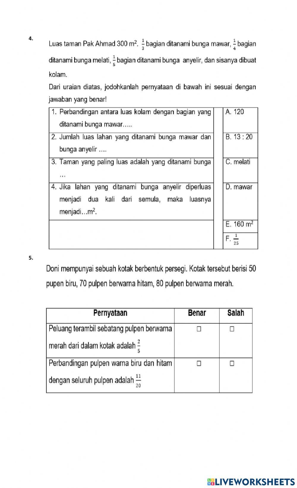 AKM Numerasi paket B (1-10)