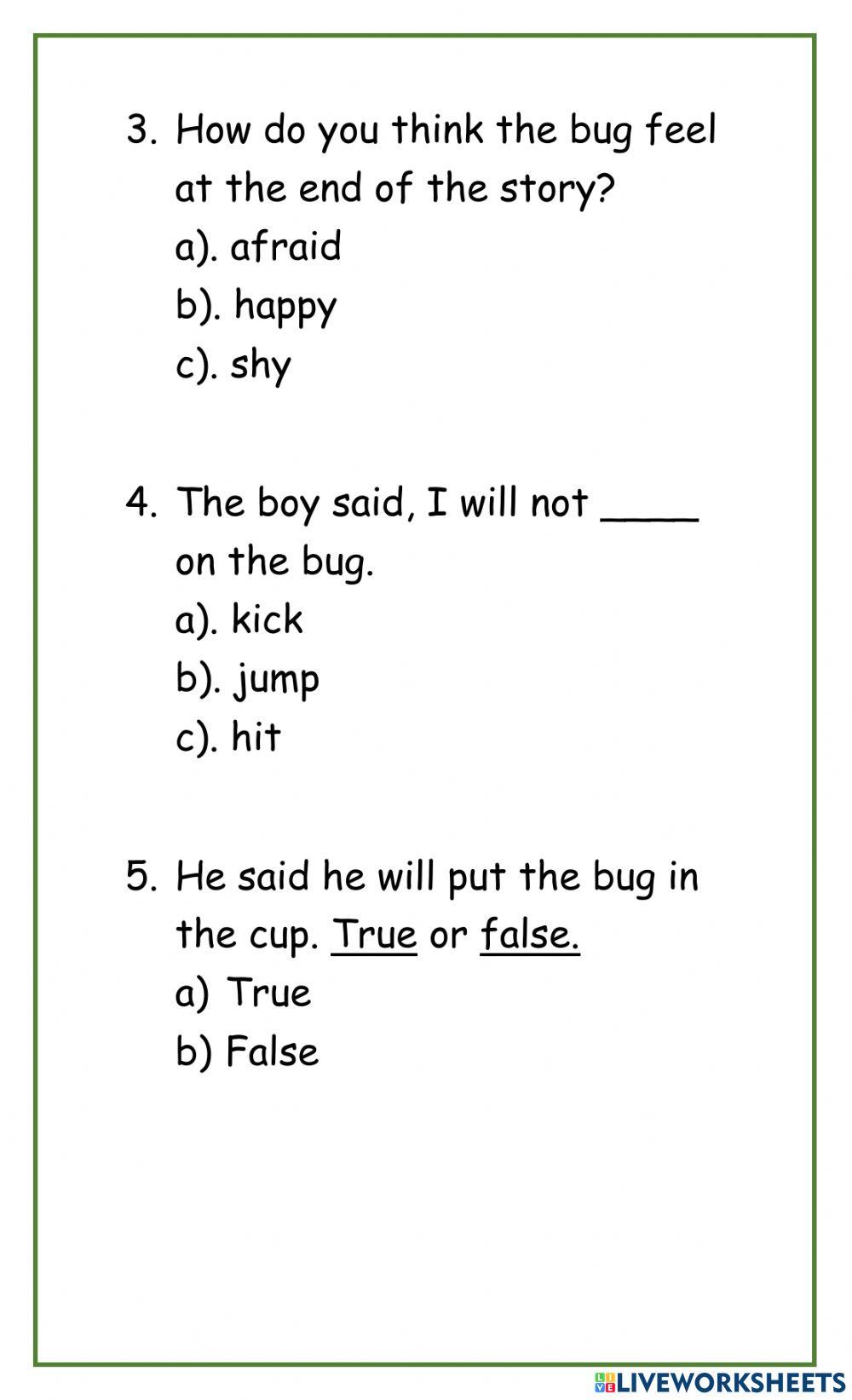Reading Comprehension-Short Uu
