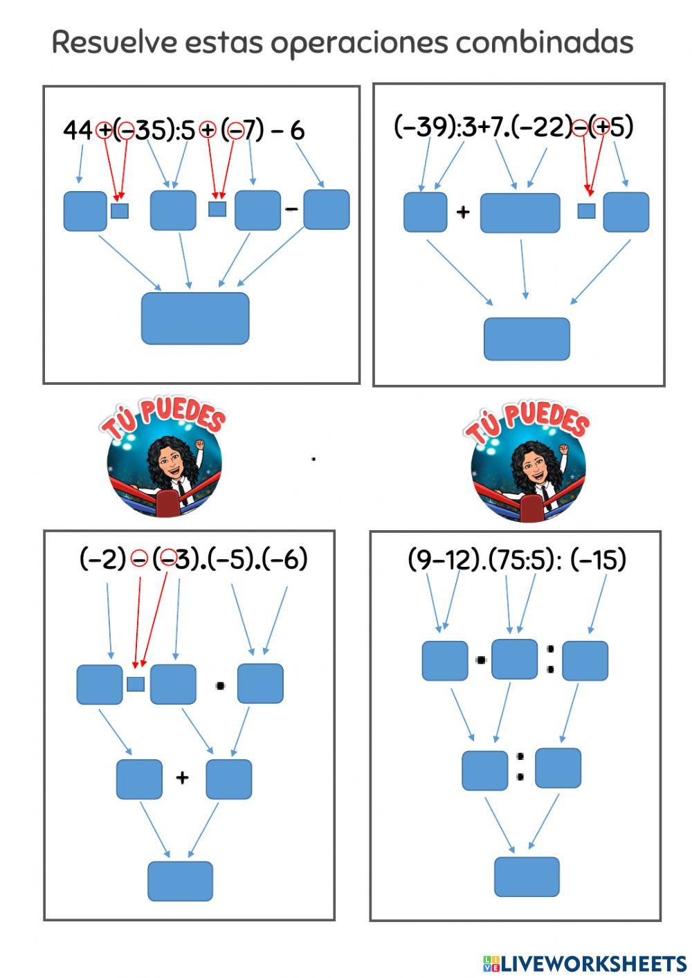 Operaciones combinadas