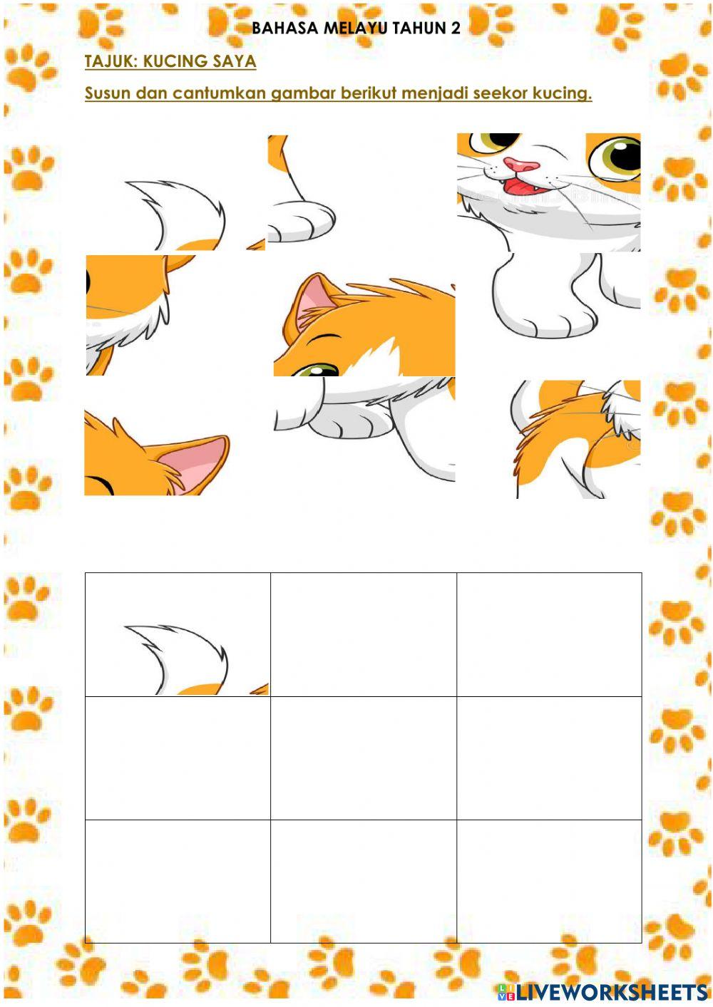 TAJUK-KUCING SAYA (KARANGAN)