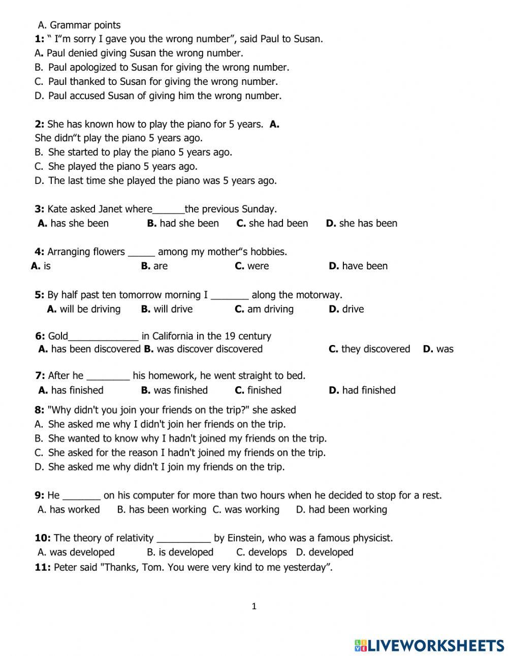 On thi giua hoc ki 1 - test 2