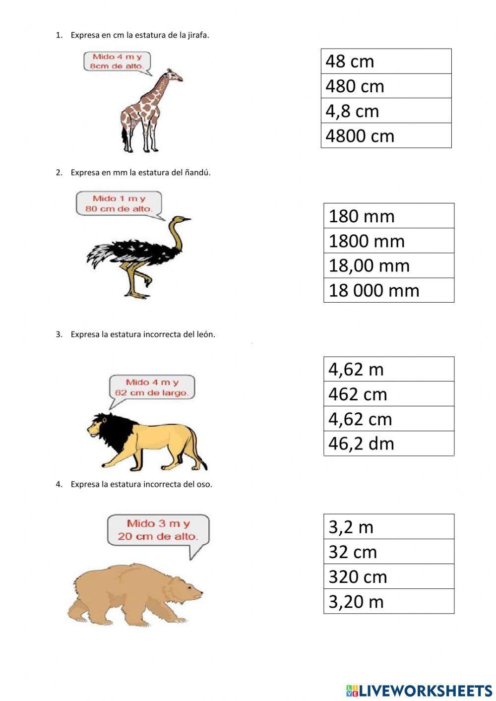 Conversión de unidades de longitud
