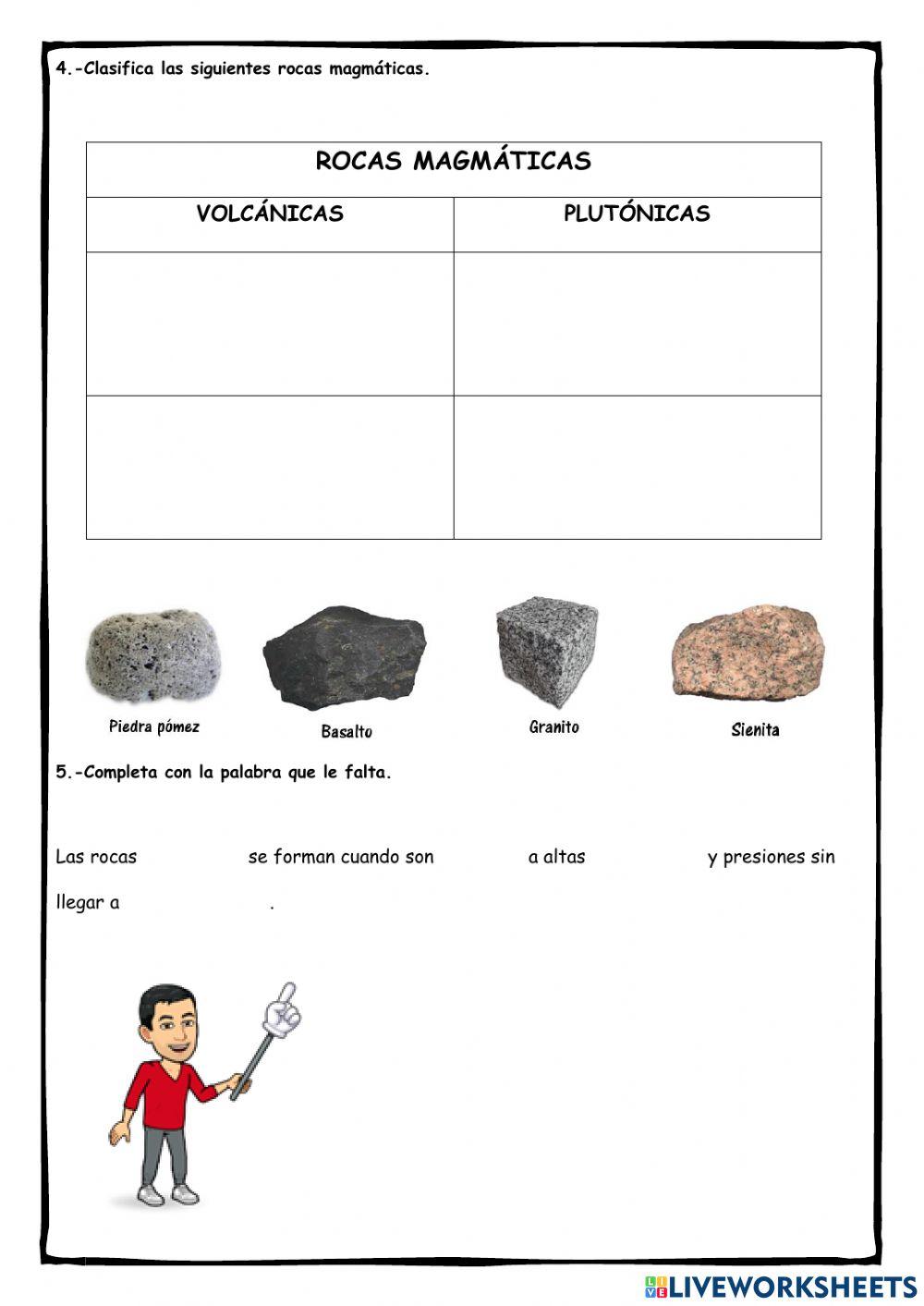 Tema Las rocas y minerales