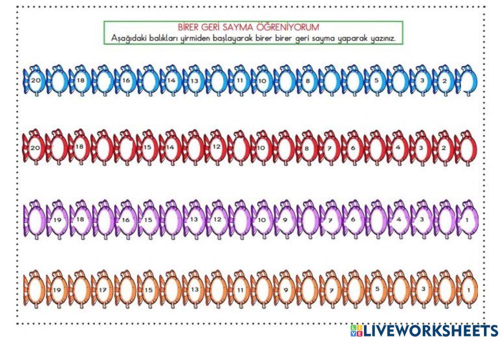 20 den Geriye Sayalım