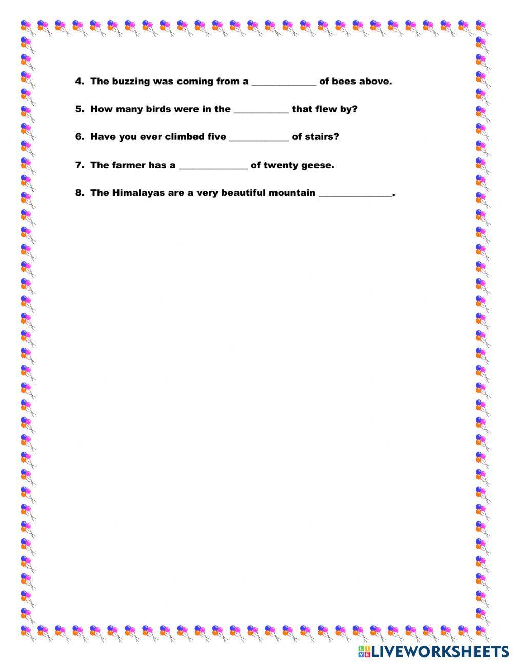 Types of Nouns Revision
