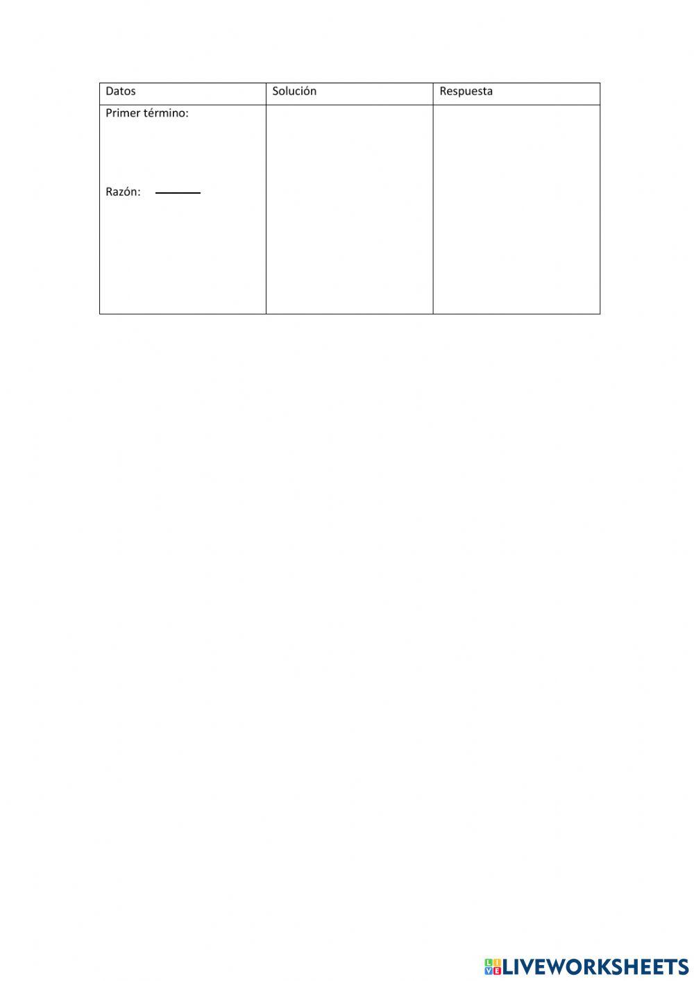 Operaciones con sucesiones