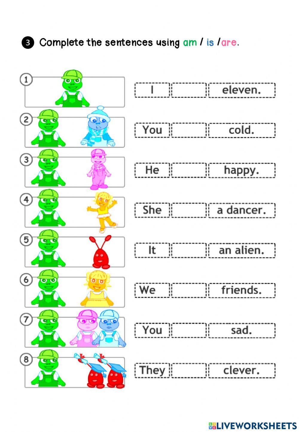 Verb to be. Affirmative