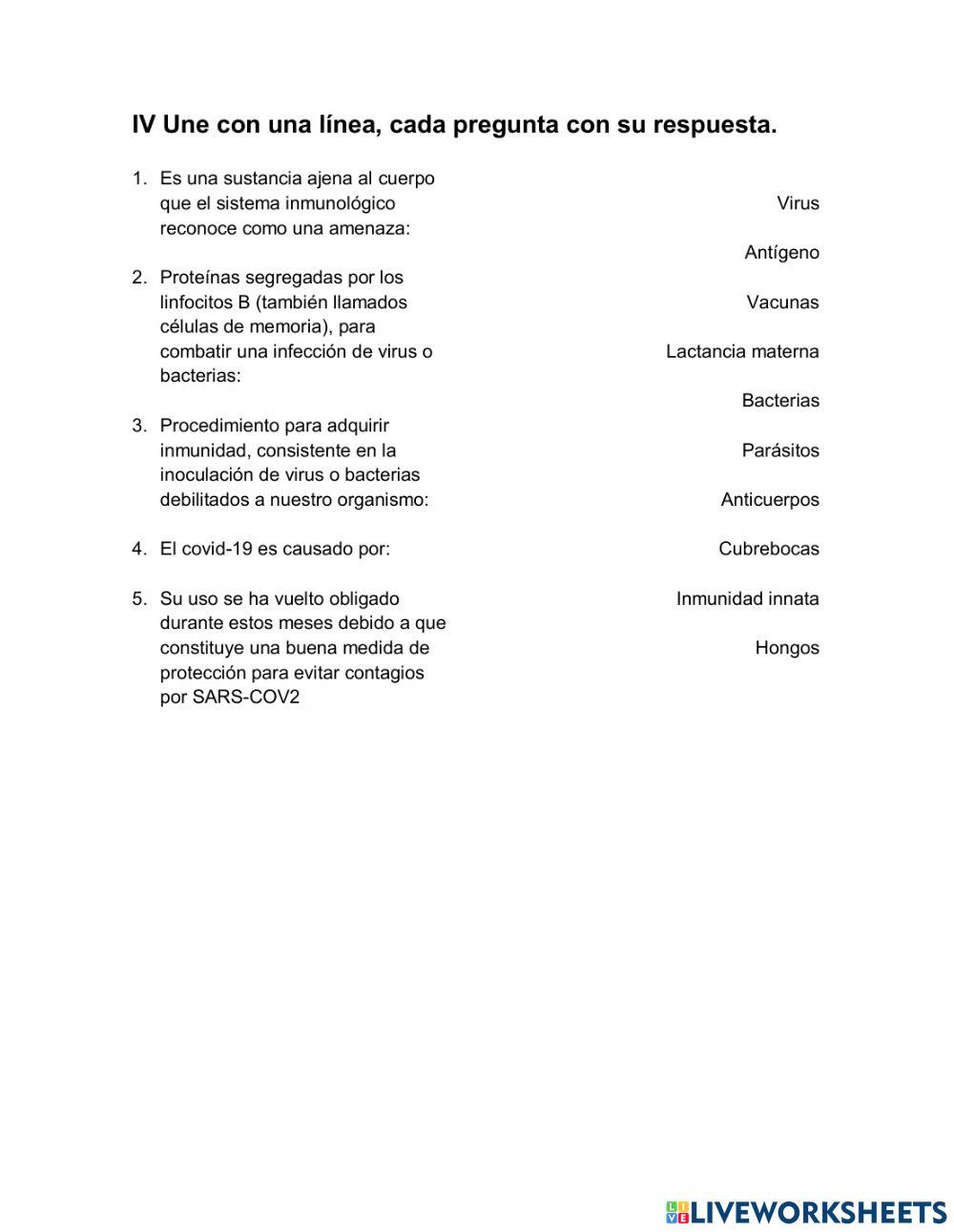 Primer examen trimestral de Ciencias