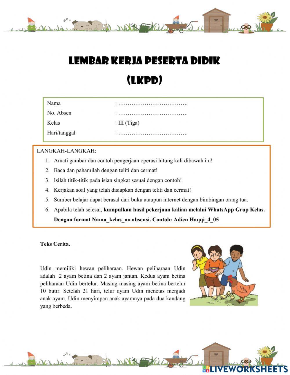 LKPD Matematika kelas 3