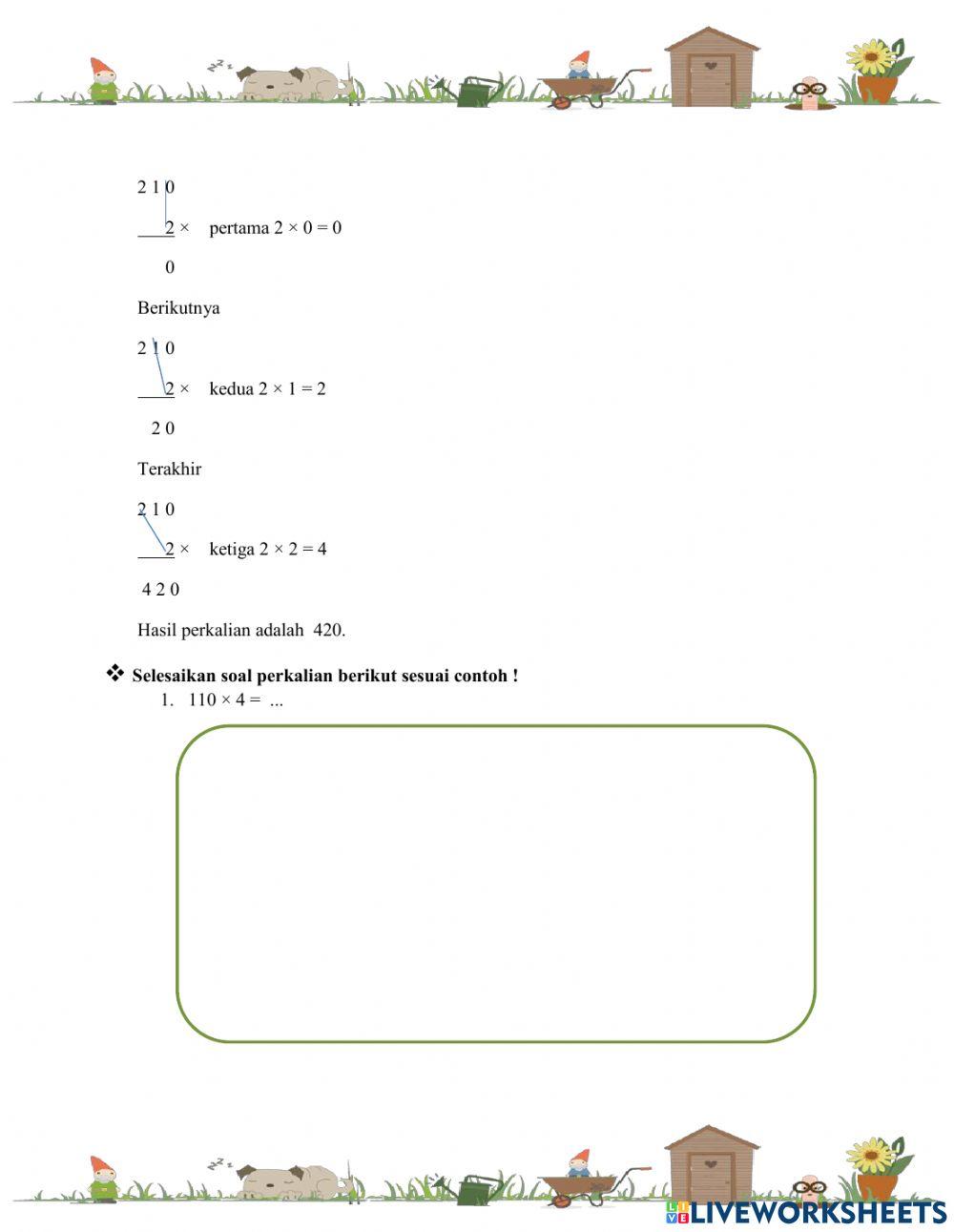 LKPD Matematika kelas 3