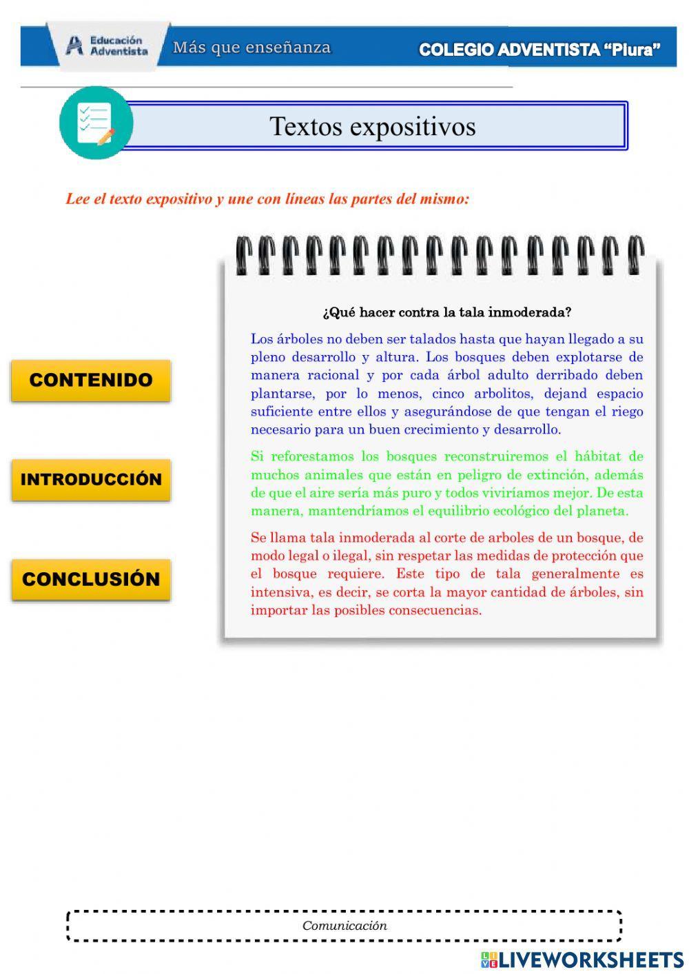 Estructura textos expositivos