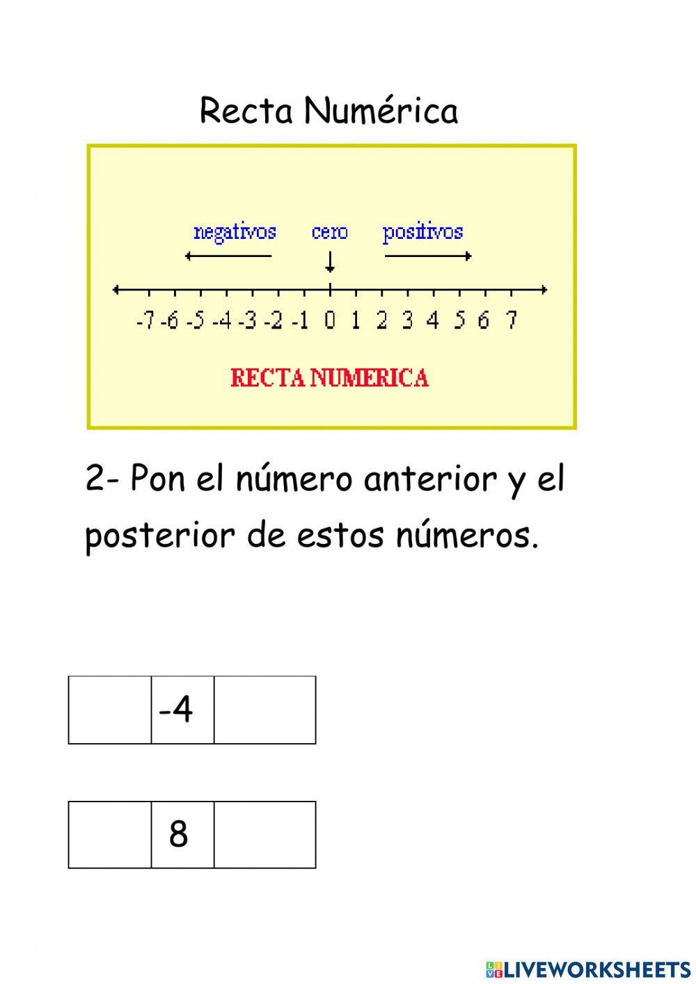 Números Enteros: Negativos Y Positivos