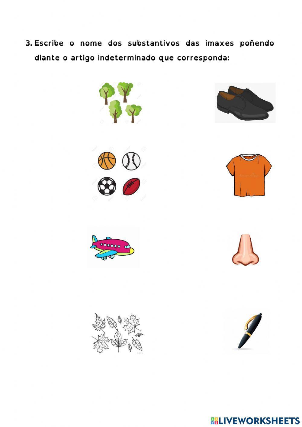 Os artigos indeterminados