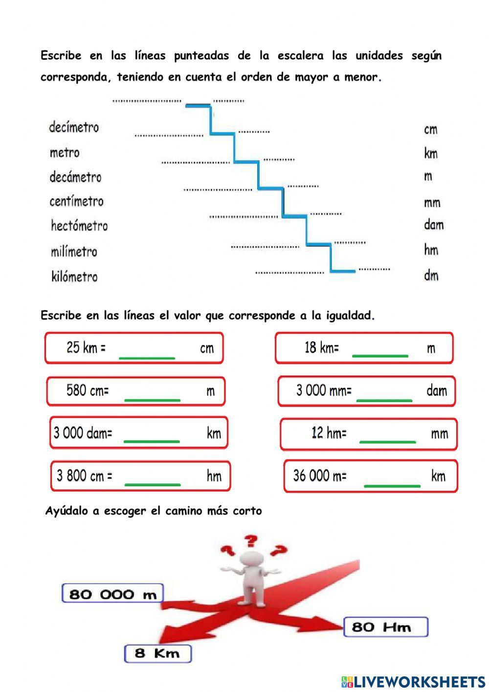 Conversión de medidas de longitud