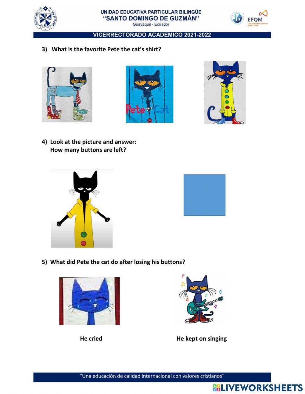 Pete the cat and his groovy buttons