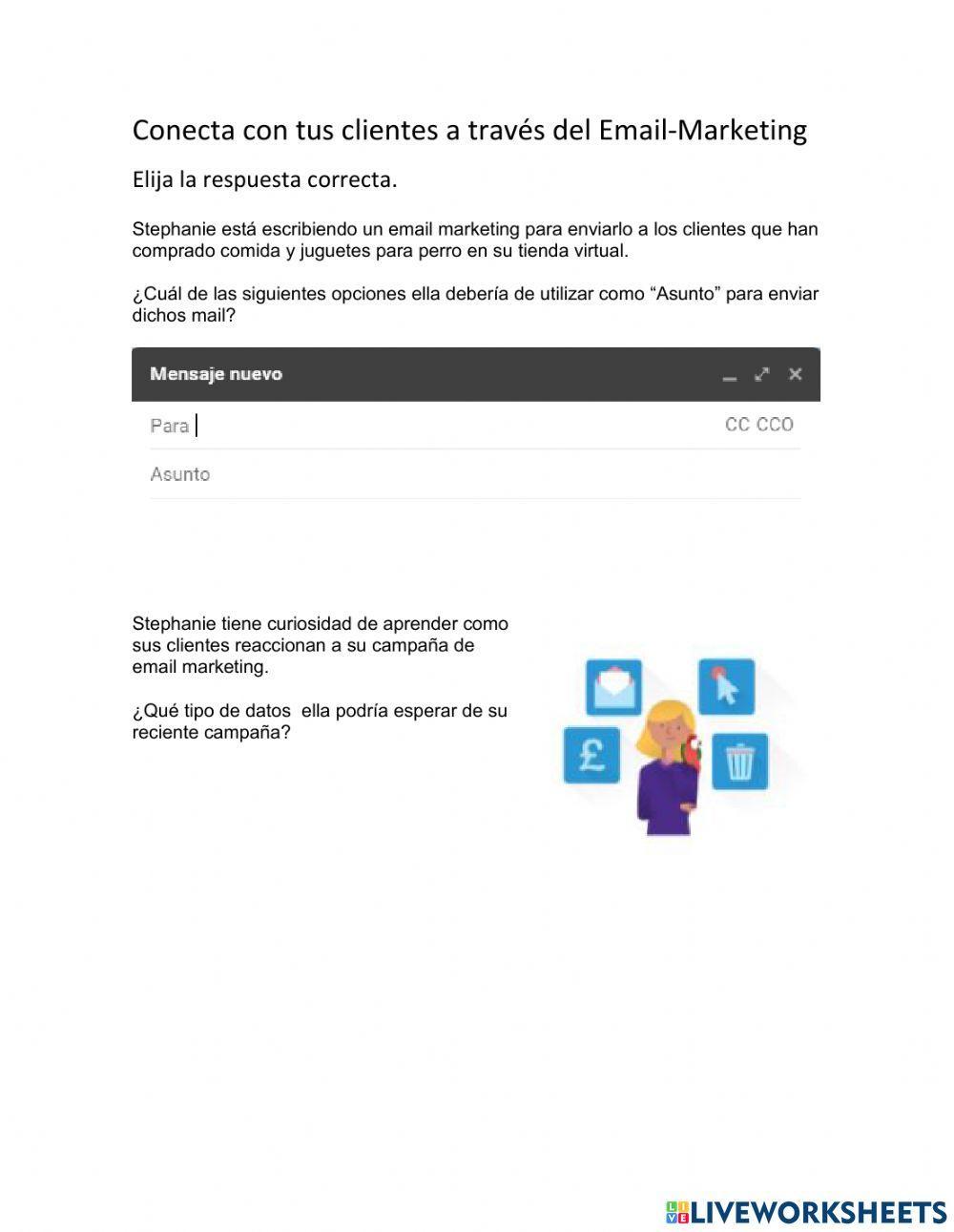 Quizz Email Marketing Google Garage worksheet Live Worksheets