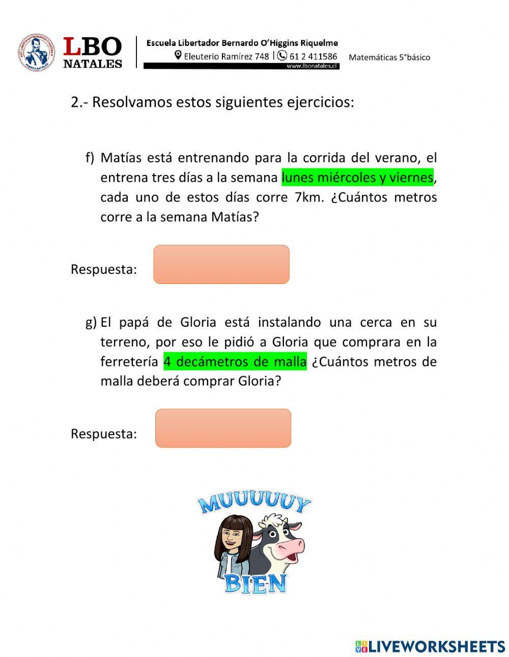 Transformaciones entre unidades de medida de longuitud