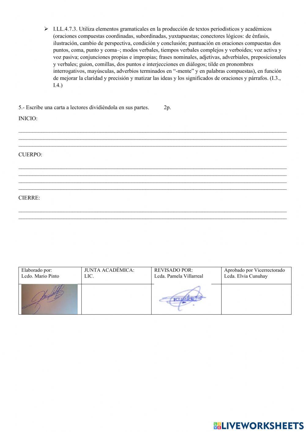 Evaluación 9no de básica