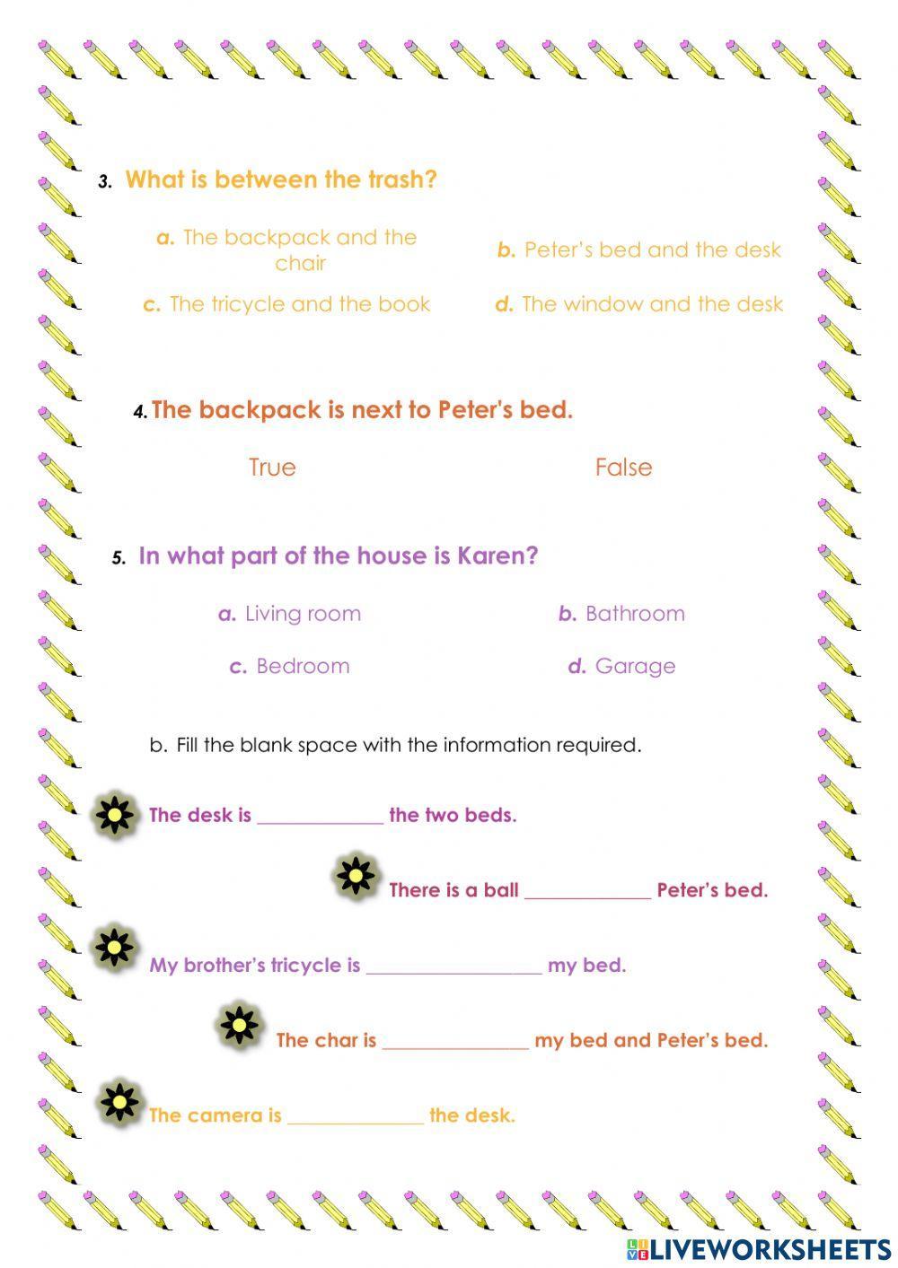 Prepositions of Place - Reading Comprehension Exercise