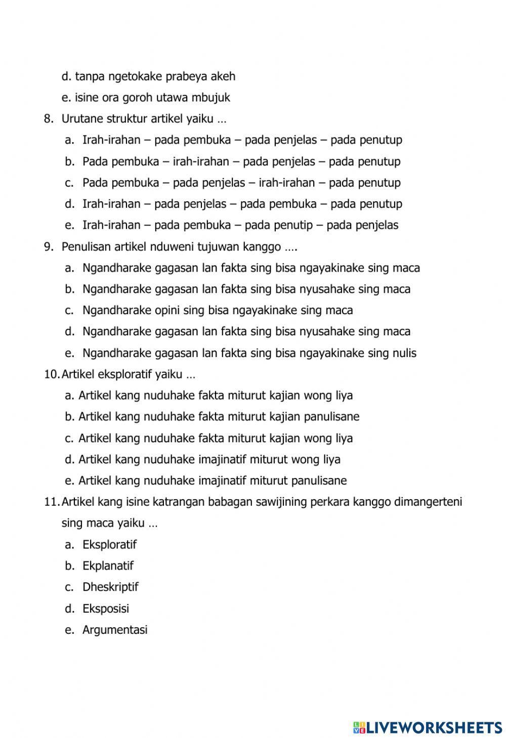 Bahasa Daerah X