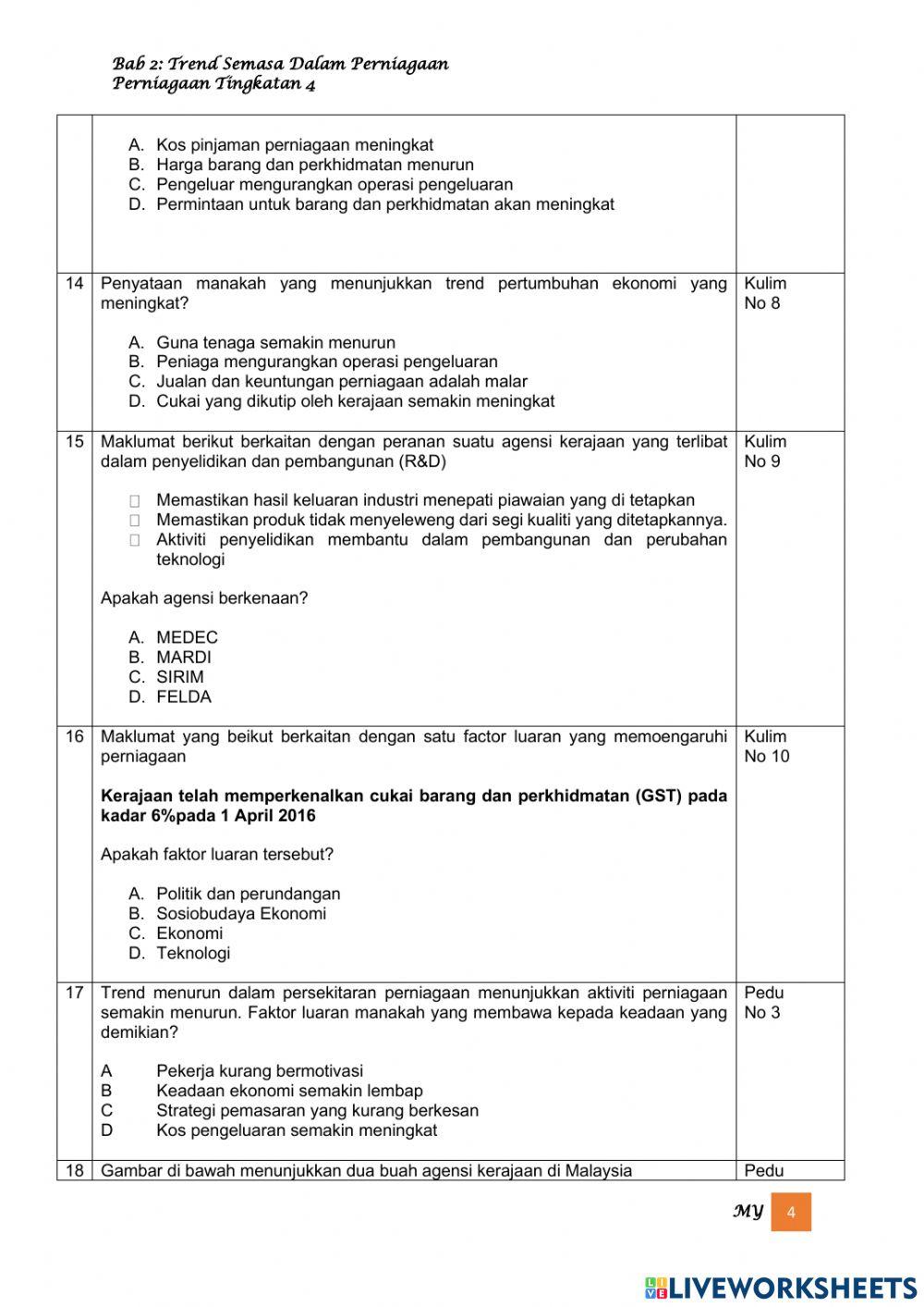 PERNIAGAAN TING 4 Ujian 1 BAB 2 1-34