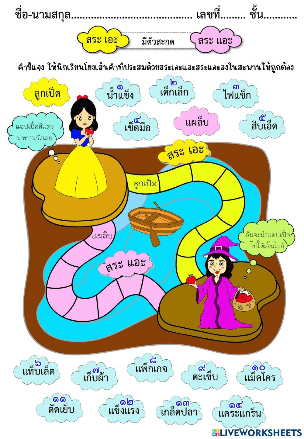 สระเอะกับสระแอะ