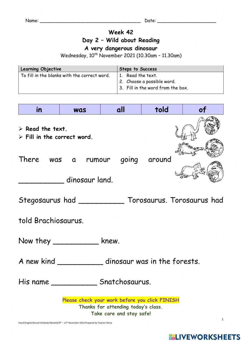 A very dangerous dinosaur