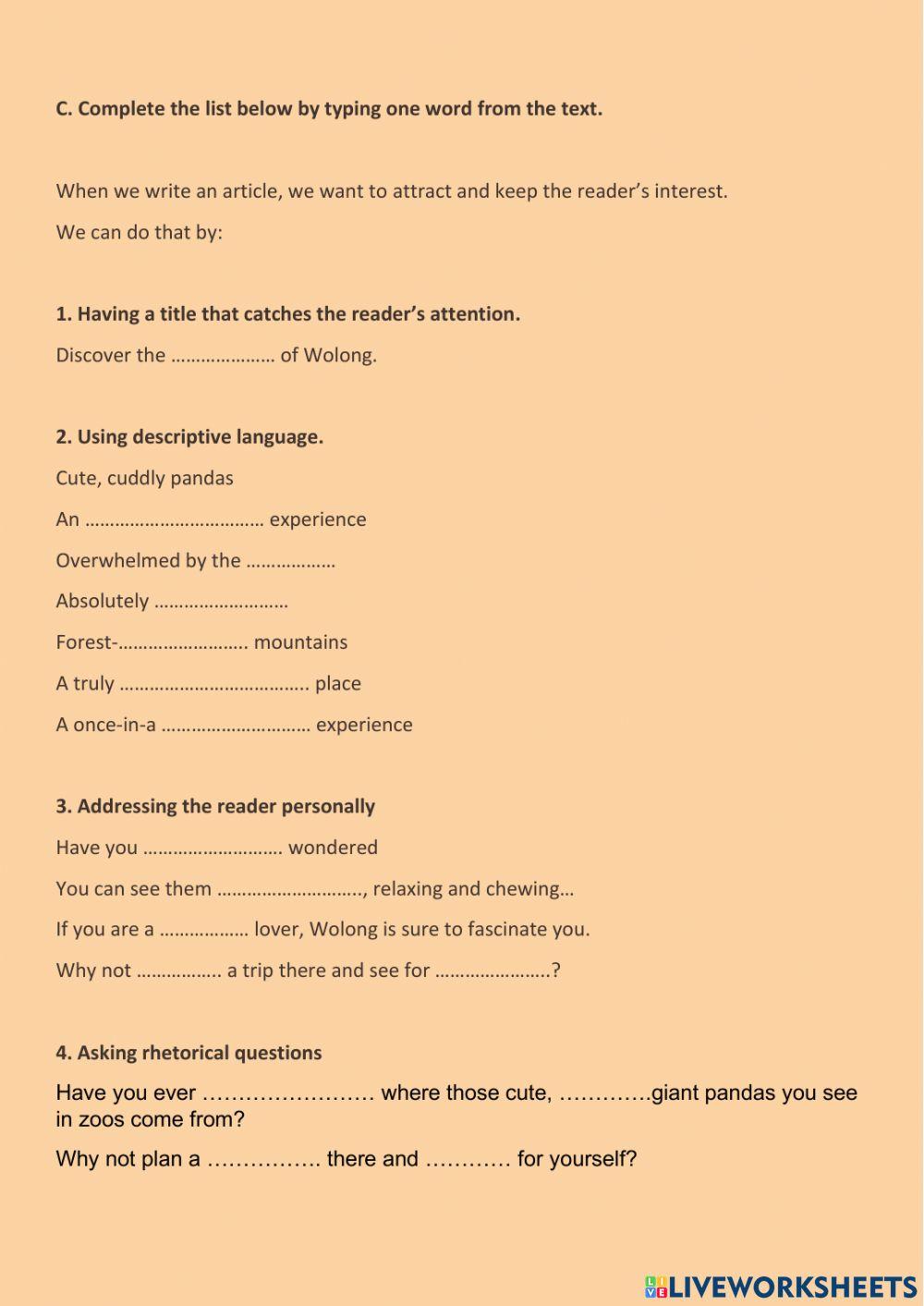 Fullblast Unit 7 Writing page 103