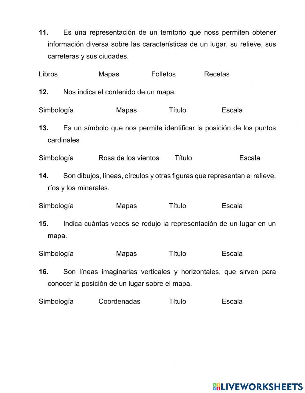 Repaso de geografía