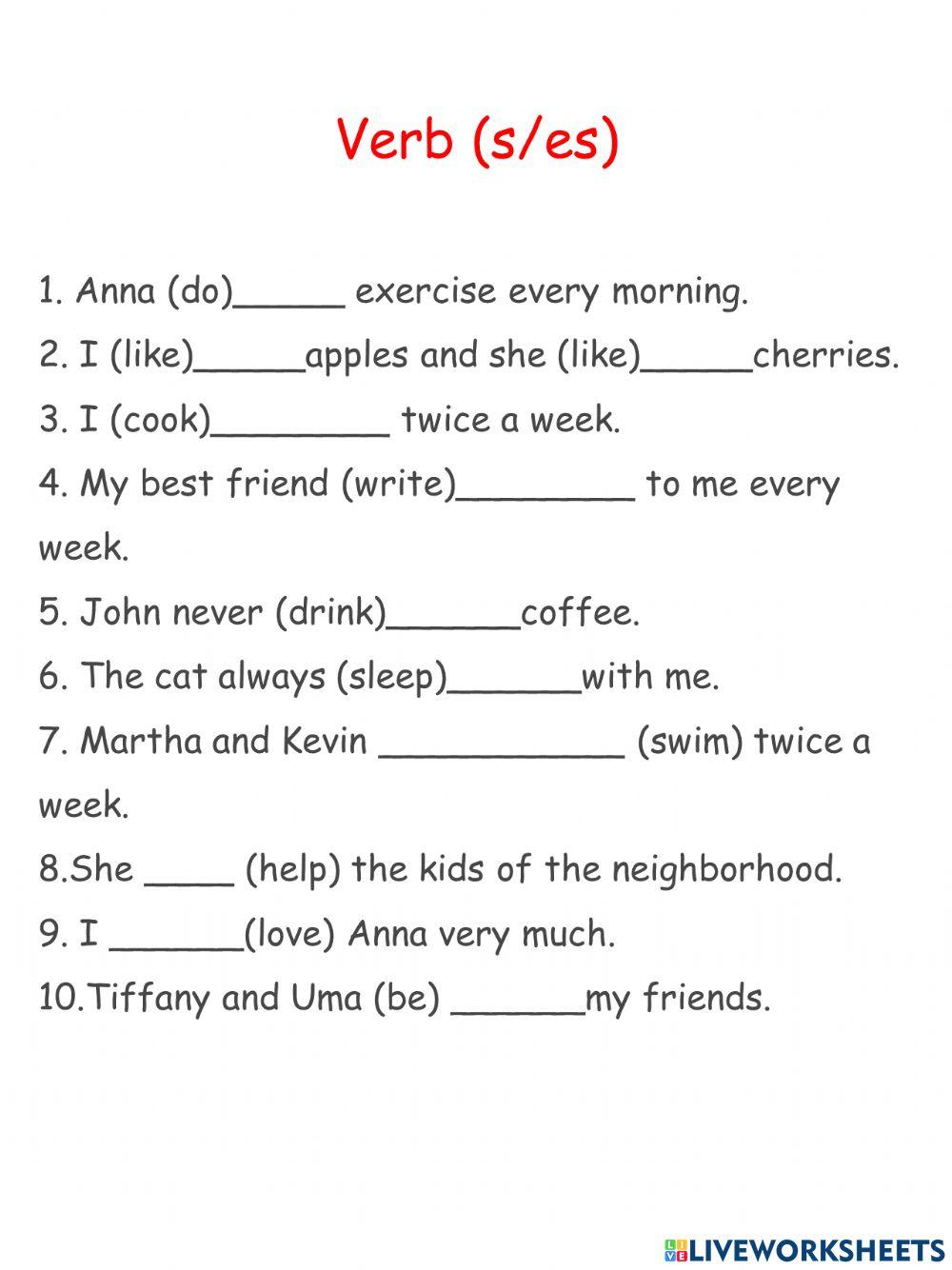 Present simple tense