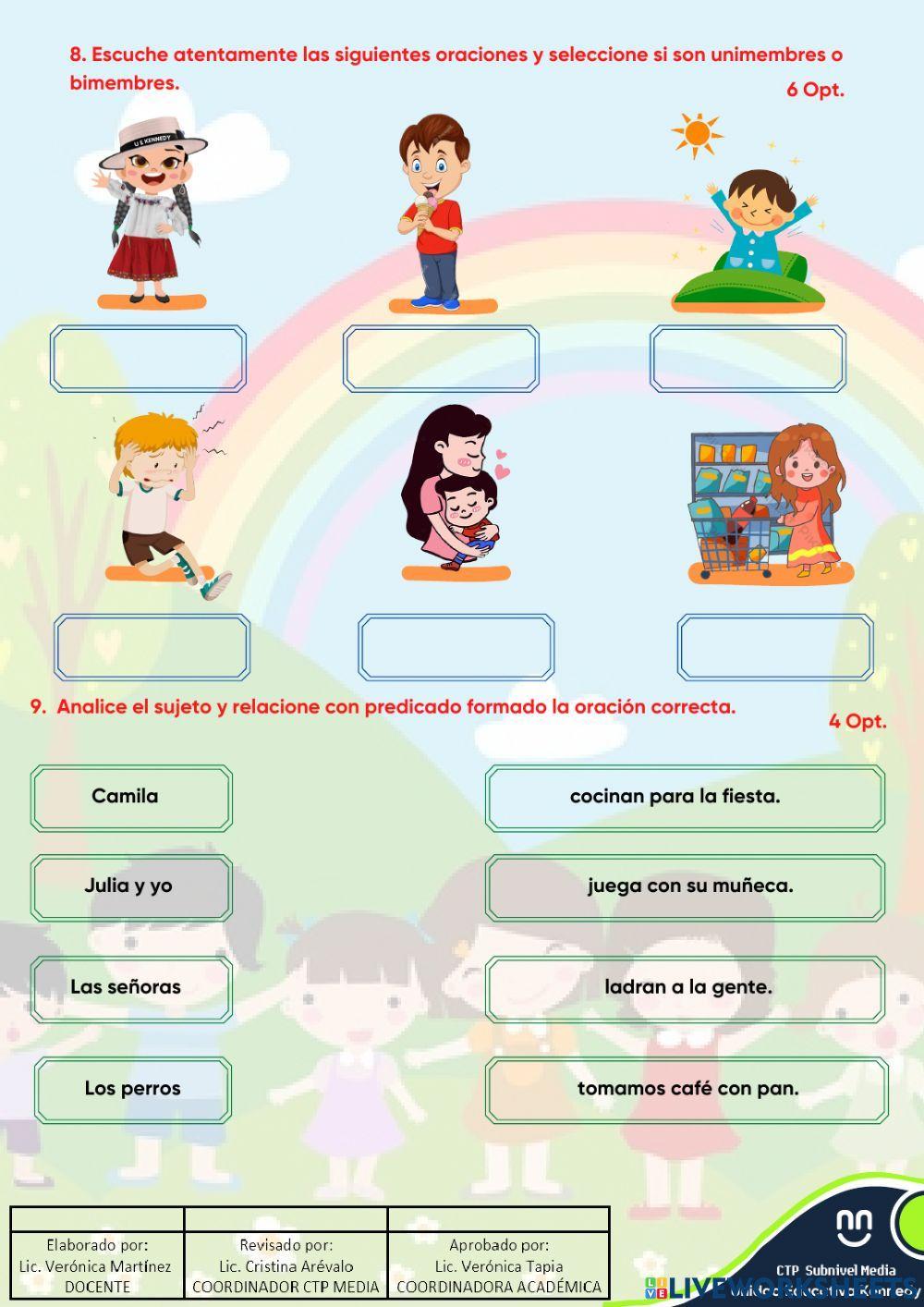 Evalaucion de lengua y literatura Evalaucion de lengua y literatura